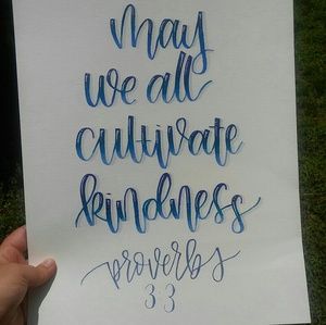 Handmade Bible verse poster